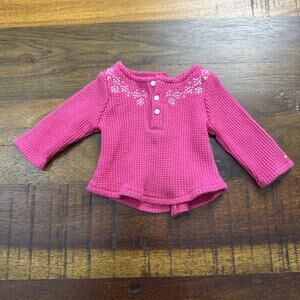 American Girl 2014 Fair Isle Pink Thermal Top Only